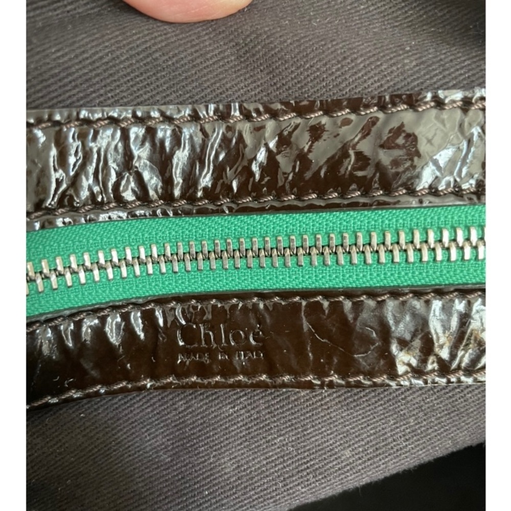 Authentic Chloe patent leather handbag - Picture 10 of 12